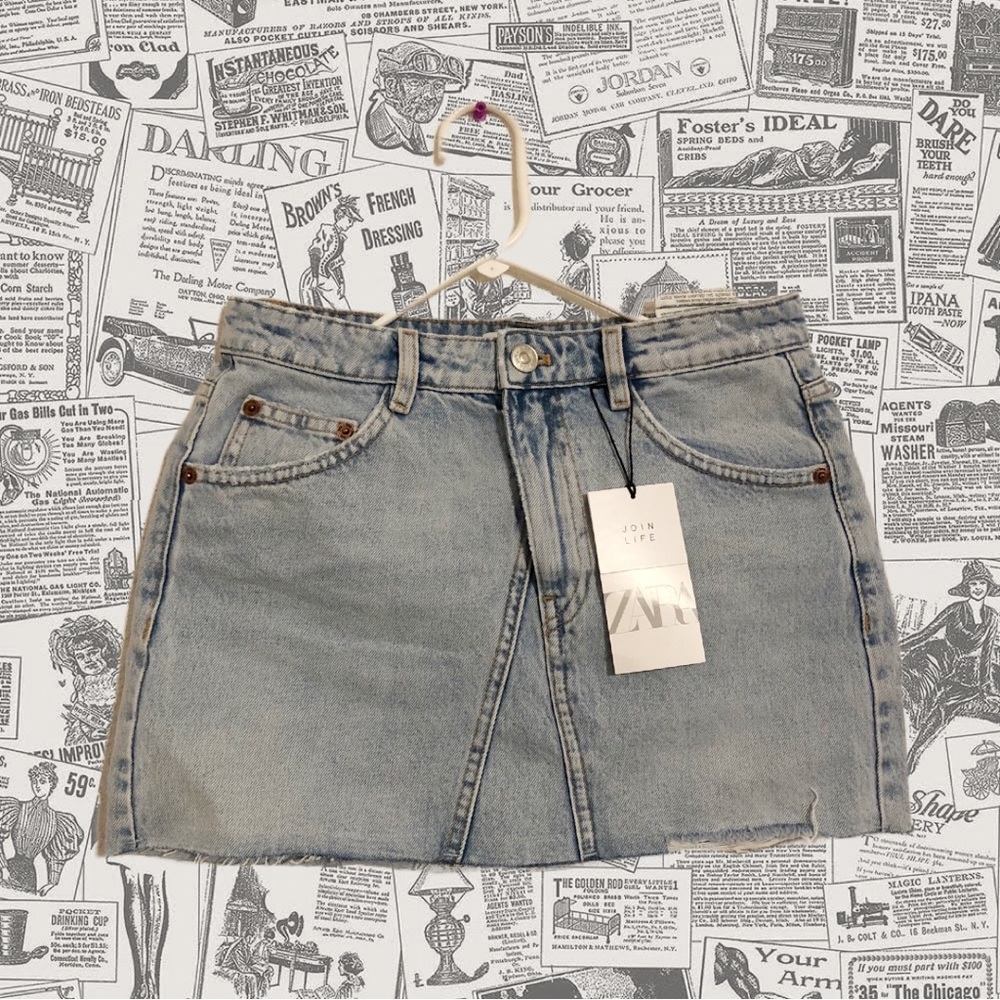 Zara Mini Jean Skirt